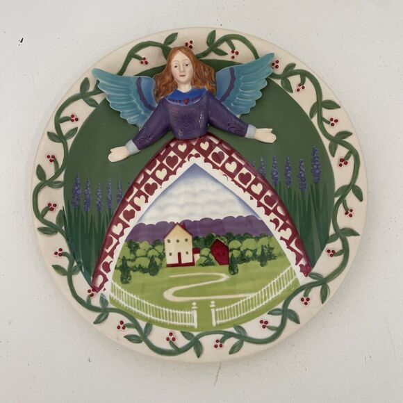 Jim‎ Shore Heartwood Creek Summer ANGEL Collector Plate Country Farmhouse Decor - Picture 1 of 8